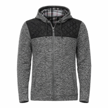 Veste avec capuchon grise Oxygen pour homme