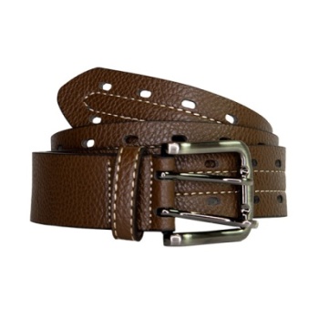 Ceinture Rumblr en cuir brun pour hommes