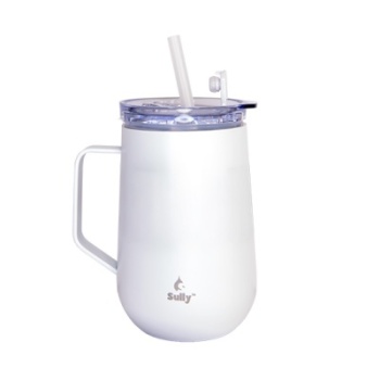 Gobelet en acier inoxydable blanc